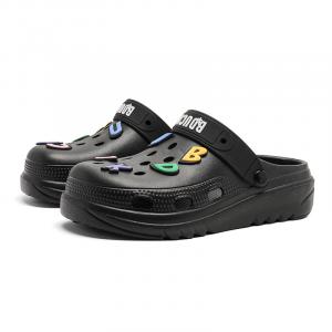 B.Duck Летняя коллекция Citywalk клоги унисекс черные, цвет Black