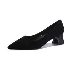 Туфли на высоком каблуке 5 см, женские QITUMAUL, Black[Heel Height 5Cm]