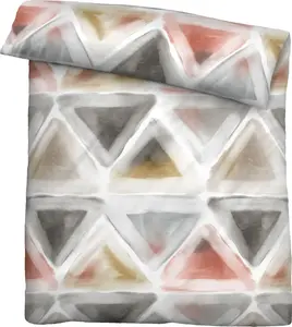 Постельное белье Seersucker, треугольной формы, размер 155x220/80x80 см, серое Biberna