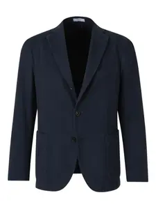 Однобортный пиджак с заостренными лацканами Boglioli, синий