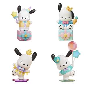 Sanrio Pacha Dogs Party Ornament Mystery Boxes Single Mystery Box/Full Box 8 Pcs Wolf Bowang