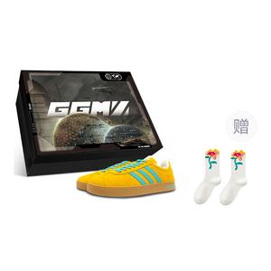 Кроссовки для скейтбординга Vl Court, унисекс, низкие, желтый/зеленый Adidas