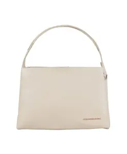 Сумка Cindy через плечо с бежевым тисненым кожаным плечевым ремнем. Alexander Smith, бежевый