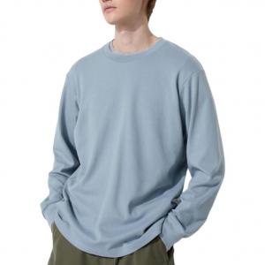 Футболка унисекс бирюзового цвета Uniqlo, голубой