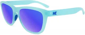 Поляризованные солнцезащитные очки Knockaround Premiums для мужчин и женщин - защита от УФ-излучения UV400, Icy Blue / Moonshine