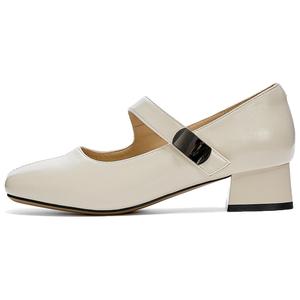 DAPHNE Женские туфли Мэри Джейн на массивном каблуке коричневые, цвет Brown