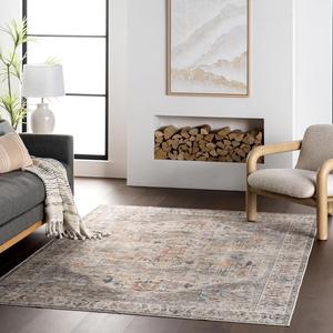 Nuloom Vita Medallion ковер 275 x 366 см для гостиной, спальни и столовой, машинная стирка, цвет taupe