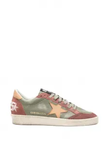 Кожаные кроссовки Ball Star Golden Goose, зеленый