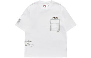 FILA FUSION Футболка с втачным рукавом мужская классическая белая