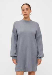 Платье Vero Moda Petite VMNANCY FUNNEL NECK DRESS, Medium Grey Melange/Mottled Grey