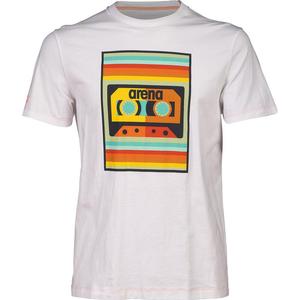 Рубашка мужская футболка однотонная хлопковая Arena, белый