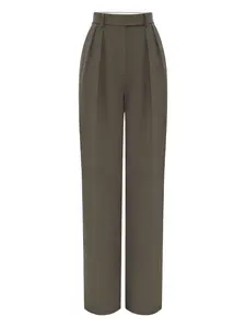 Плиссированные брюки Alex Perry, зеленый