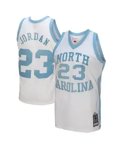 Мужская футболка Michael Jordan White North Carolina Tar Heels 1983/84 Authentic Retired Player Jersey Mitchell & Ness