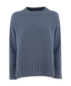 Шерстяно-Шелковый свитер Le Tricot Perugia, серый