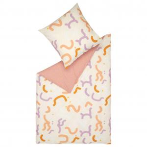 Постельное белье CRINKLES, рассчитанное на круглый год Esprit, розовый