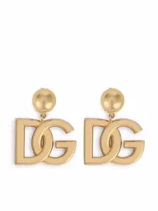 Серьги-клипсы с логотипом DG DOLCE & GABBANA, золотой