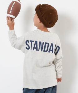 Футболка с длинным рукавом и принтом в виде футбольного мяча на спине Devirock, цвет 014-Logo-Oatmeal