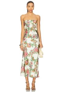 Платье Thara Misa Los Angeles, floral lattice