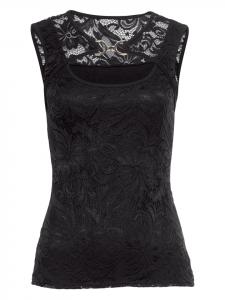 Melrose Кружевной топ черного цвета