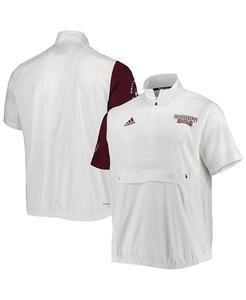 Мужская белая куртка на молнии Mississippi State Bulldogs M STM AEROREADY adidas, белый