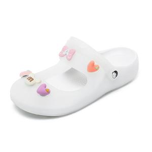 JSWEI Белые женские клоги, цвет White