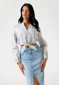 Блуза KNOTENBAND Guess, светло-голубой