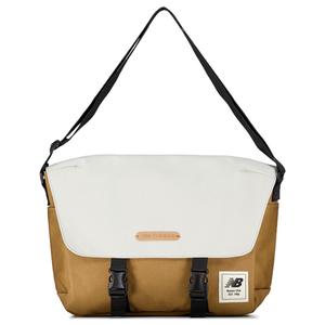 Сумка-мессенджер из ткани, ручная сумка, наплечная сумка, кроссбоди обычная унисекс серо-бежевый New Balance