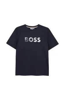 Футболка с логотипом Boss Kidswear, синий