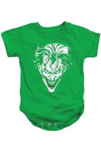 Gildan Детский комбинезон Бэтмен Джокер, красный на зеленом фоне