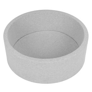 Selonis, сухой круглый бассейн с шариками 6см светло-серый:серо-бело-бирюзовый 90х30см/БЕЗ шариков