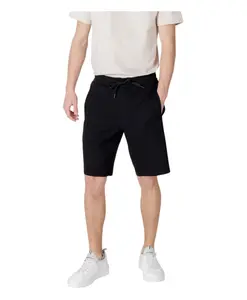 Черные шорты со шнуровкой и карманами Armani Exchange, черный