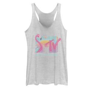 Майка на бретельках с логотипом фламинго в стиле ретро для юниоров MTV Licensed Character