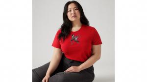 Футболка с идеальным логотипом (большие размеры) Levi's, True Red - Red