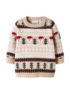 Вязаный свитер Растокка белого цвета name it