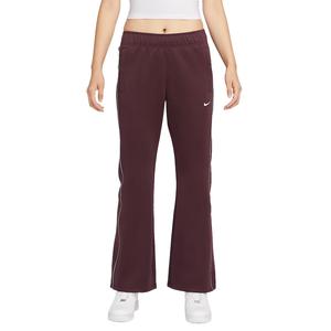 Спортивные вязаные спортивные штаны women's Nike, темно-красный