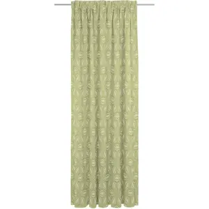 Занавес Ретро Цветок Многофункциональная лента 1 шт. из 100% органического хлопка Adam, светло-зеленый