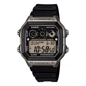 Часы CASIO G Shock Waterproof Mens Black Digital, черный