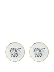 Тарелки "Thank You" (набор из двух штук) Bitossi Home, белый
