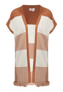 Жилет Usha, бежевый/коричневый