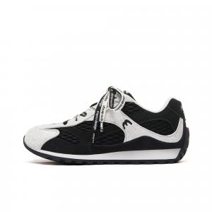 MQMS Износостойкие дышащие низкие повседневные туфли унисекс, черные