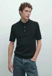 Рубашка-Поло cable Massimo Dutti, Mottled Dark Blue