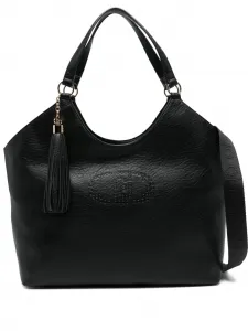 Большая сумка-тоут с кисточками LIU JO, черный