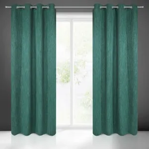 Штора ROSSIE, темно-зеленая, 135x250 см, люверсная Eurofirany