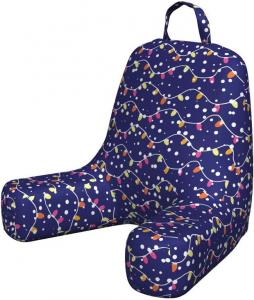 Наволочка для подушки для чтения Lunarable Party, праздничная тематика, повторяющийся узор рождественских украшений, Merry Noel Winter, мягкая набивная наволочка для кровати, маленький размер, разноцветная., Multicolor