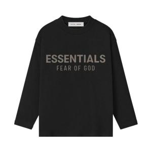 Футболка Fear of God Essentials Kids Classic Long-Sleeve T-Shirt, Jet Black
