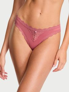 Трусики-Стринги с кружевной отделкой Dream Angels, lace trim seductive rose