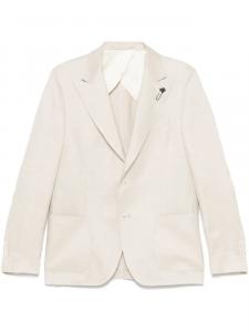 Блейзер с брошью Lardini, нейтральный