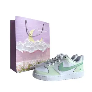 Детские скейтерские кроссовки Court Borough для младших школьников Nike, зеленый