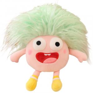 Кукла Cross Eyed Crazy, милая необычная плюшевая кукла с большими глазами, высота 25см35см Barbne, зеленый