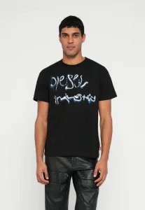 Футболка с принтом «норм» Diesel, Black